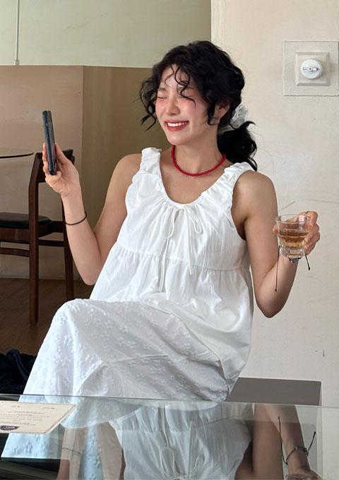 러블리 보니 나시 블라우스 (2color)