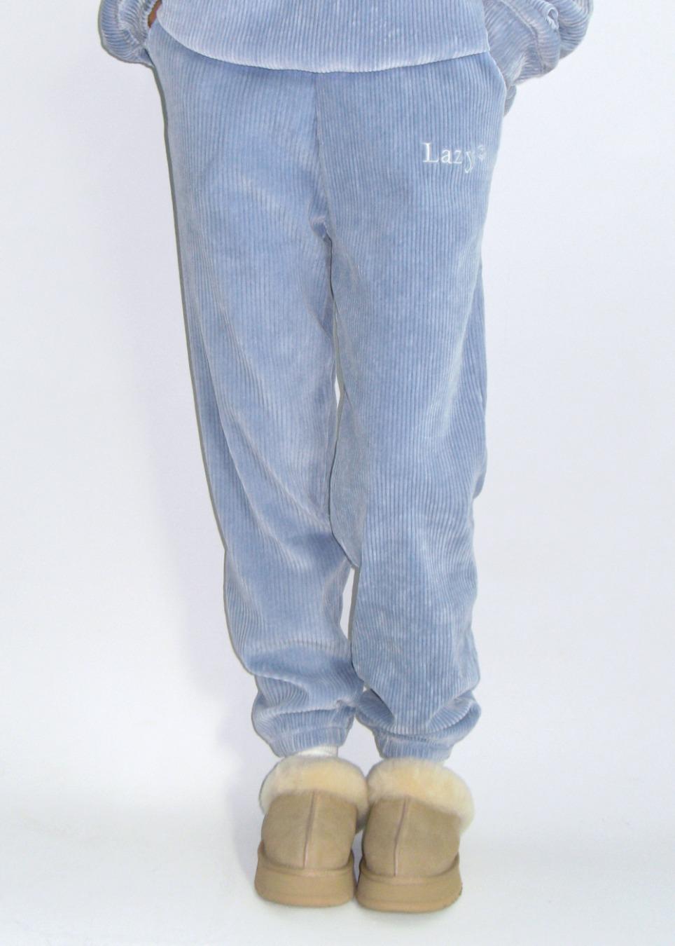 Corduroy Jogger Pants - Powder Sky