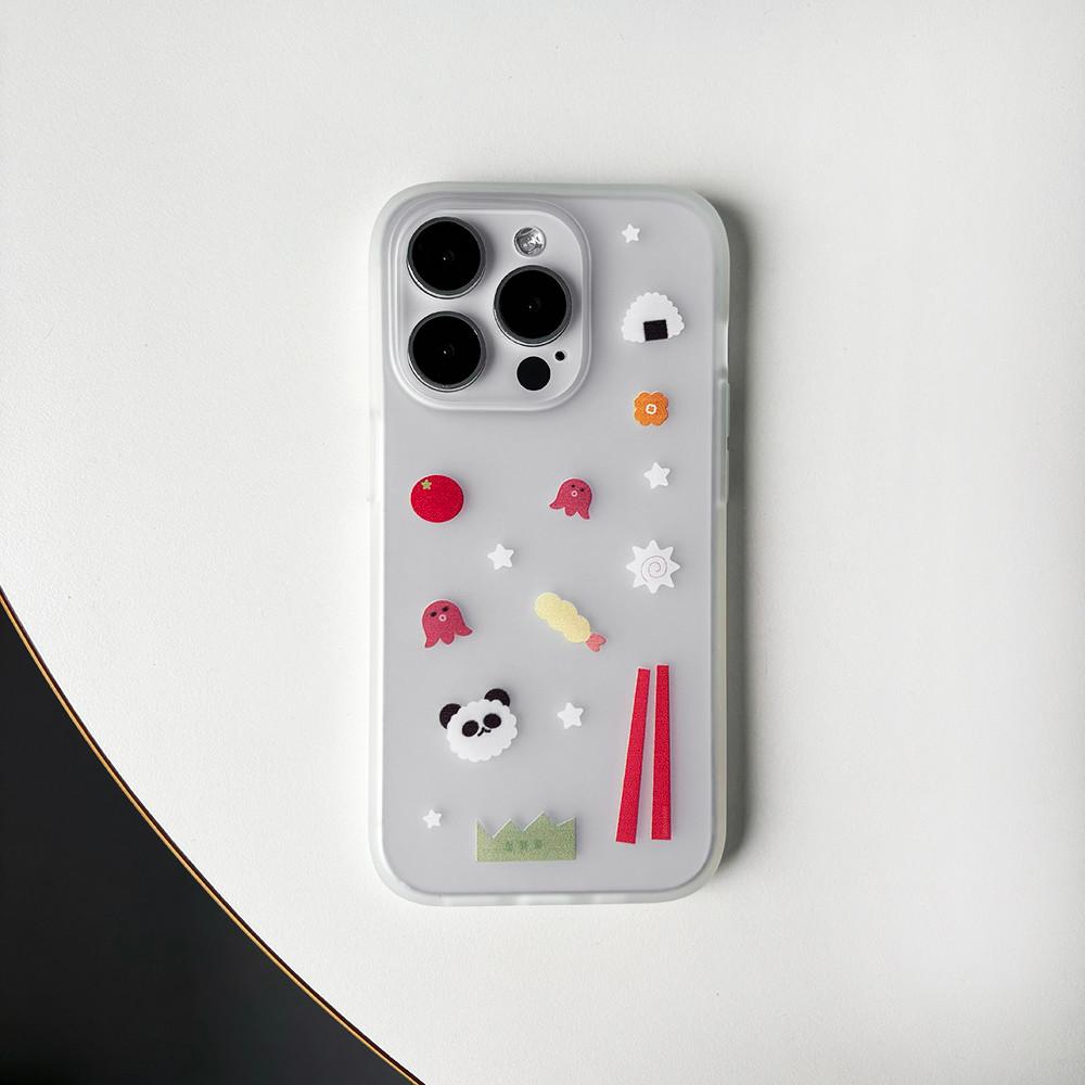 jelly lunch box / 뒤죽 박죽 도시락 반투명 아이폰 16pro max