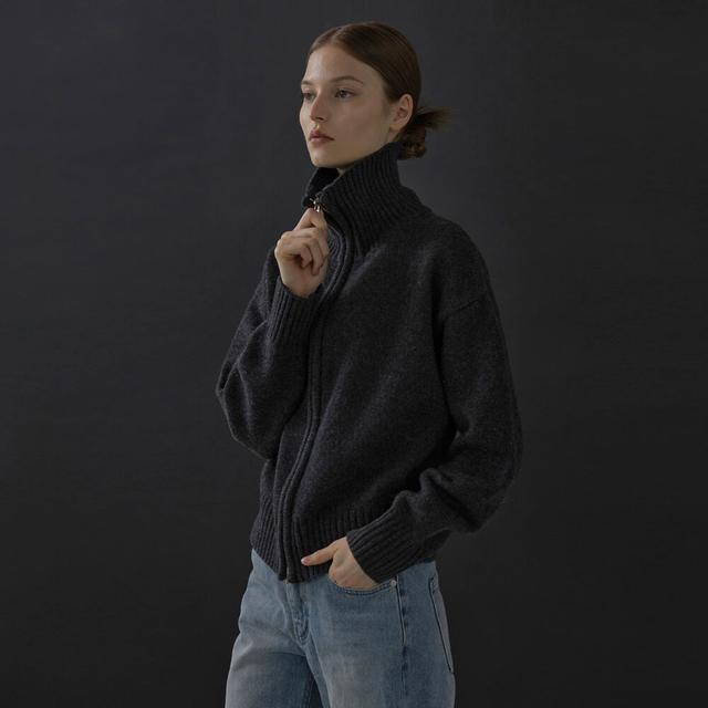 【Undermycar】Anti Fxxking Logo Play High Neck Cotton Zip-up 언더마이카 Undermycar Mu.11 Anti Fxxking Logo Play Oversized