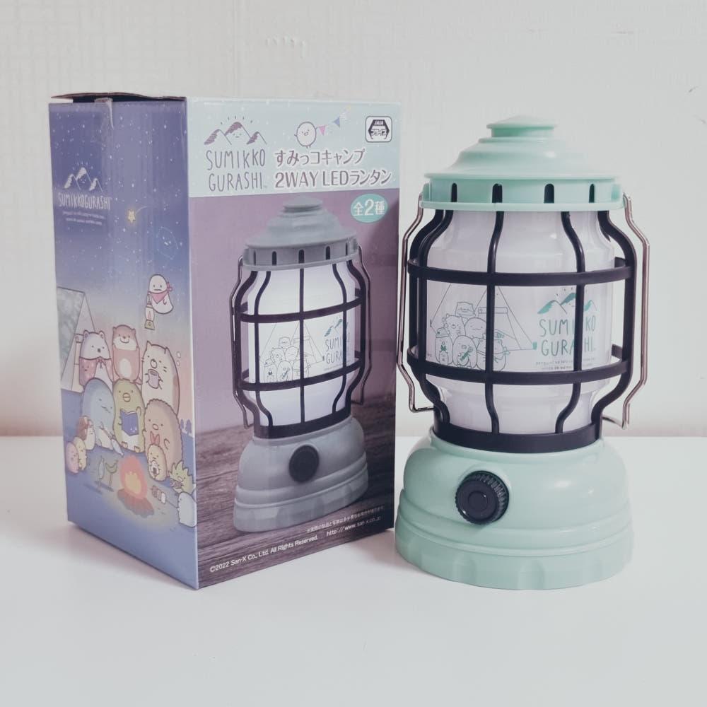 스미코 2way 캠핑 민트 전등 램프 랜턴 리락쿠마 산리오 쿠로미