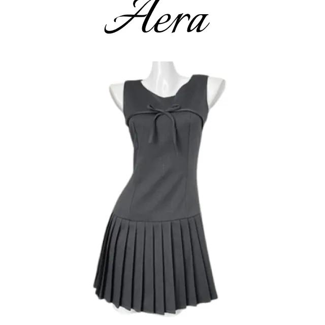 Gray Leon Pleats Dress