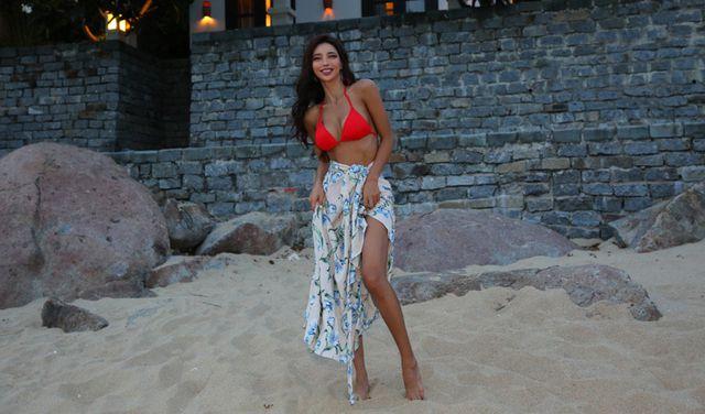 플라워 프릴 커버 랩스커트