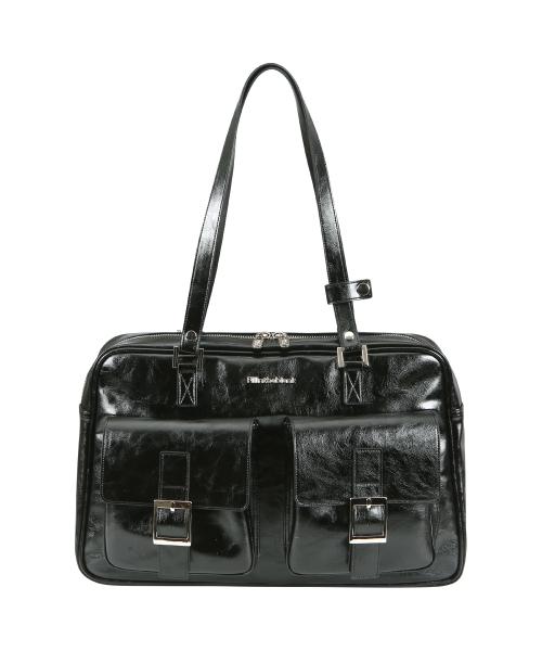 필인더블랭크(FILLINTHEBLANK)  PK Shoulder Bag (glossy)(black) - 사이즈 & 후기 | 무신사