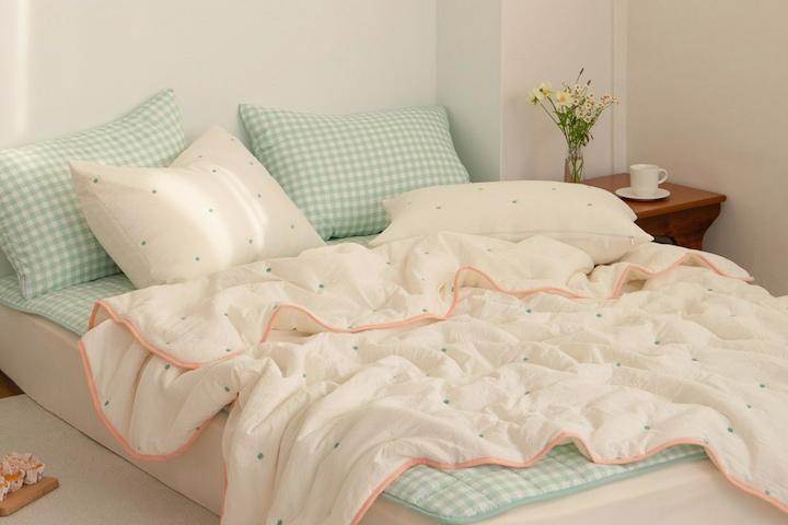 [5%쿠폰]수플레 자수 차렵이불세트 S/Q 5color