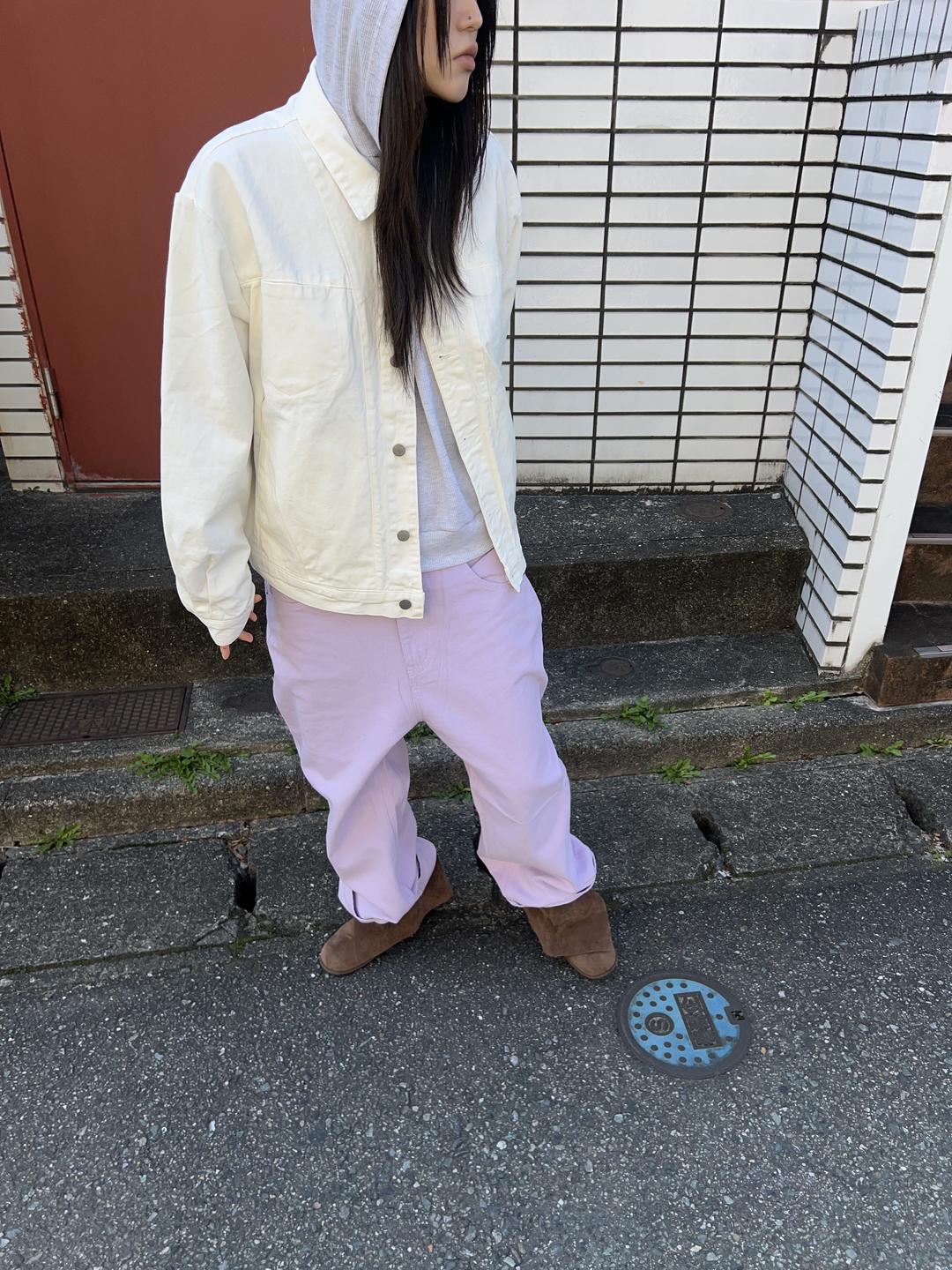 minimal washed trucker jacket