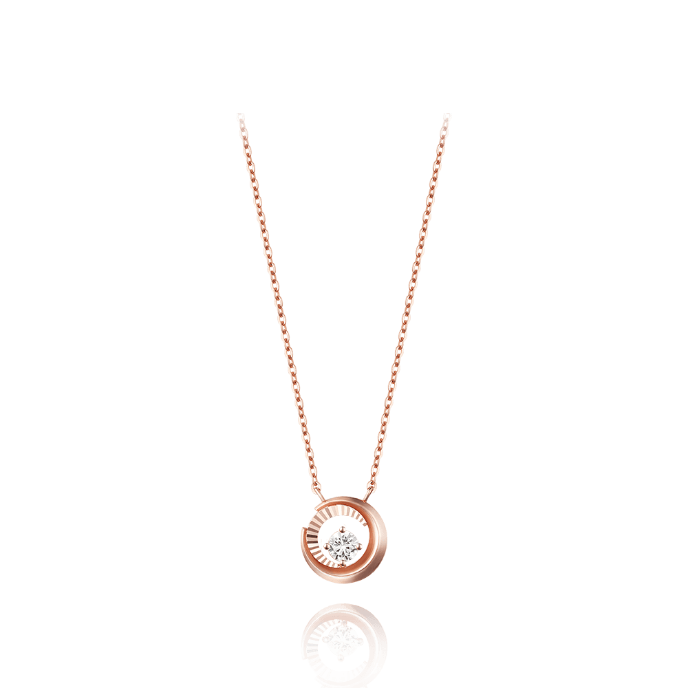 DAL 14K 1부 다이아몬드 목걸이 F0493D