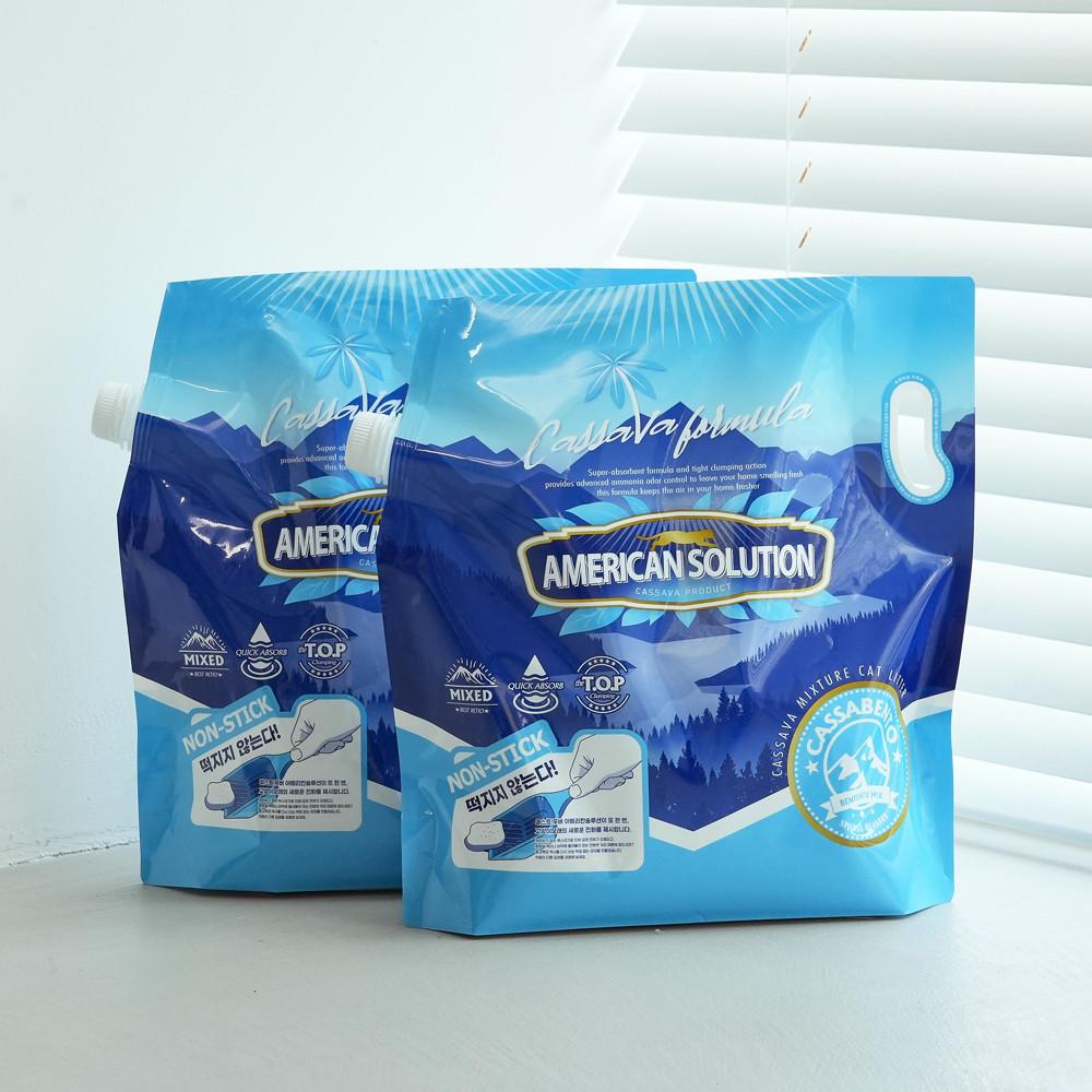 아메리칸솔루션 카사바모래 아메솔 카사벤토 5.9kg 1+1 한국고양이모래연구소
