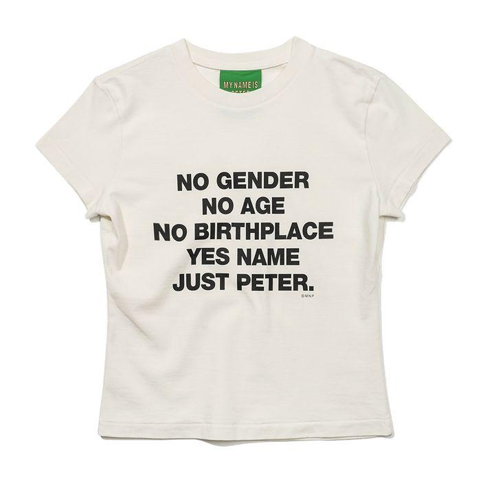 (W) SLOGAN T-SHIRTS - WHITE