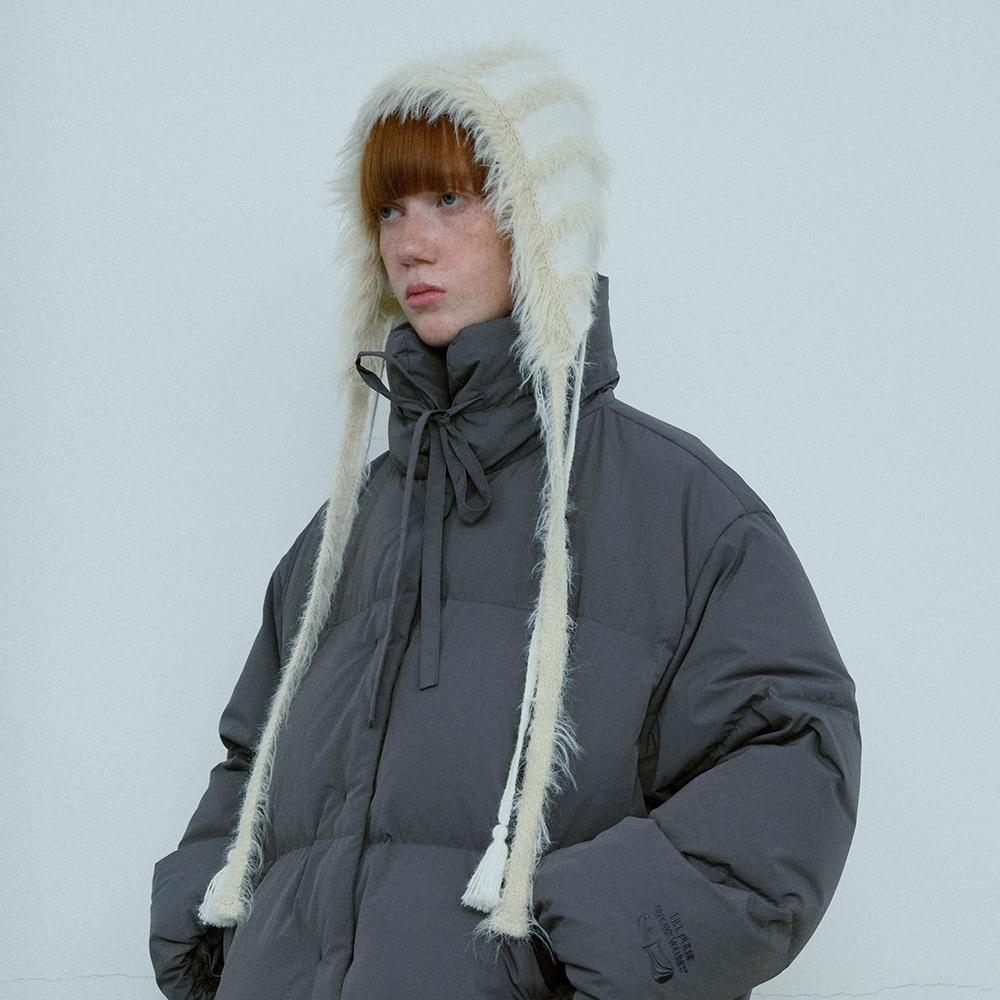 Strap Fur Hat [Ivory]