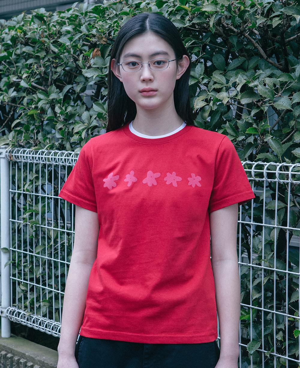[5월 3일 예약 발송] FLOWER STANDARD T-SHIRT, RED