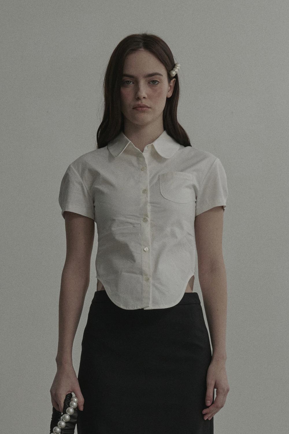 Rhode Half Sleeve Shirt-White