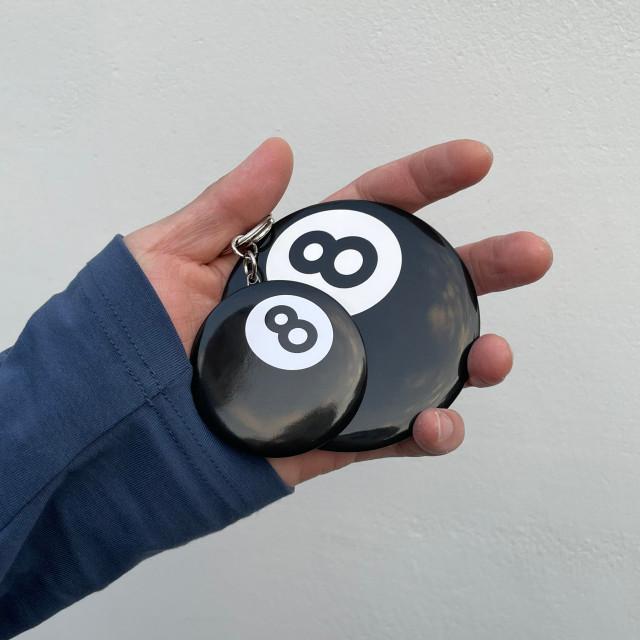 스마일체리 자체제작 에잇볼 원형 손거울