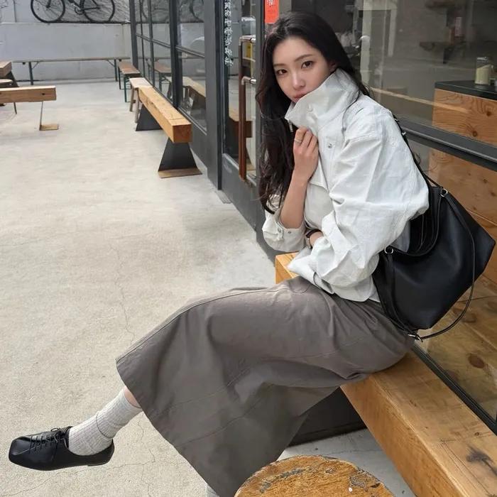 Asymmetric Placket Zip-Up Jacket SW6SM612_2color