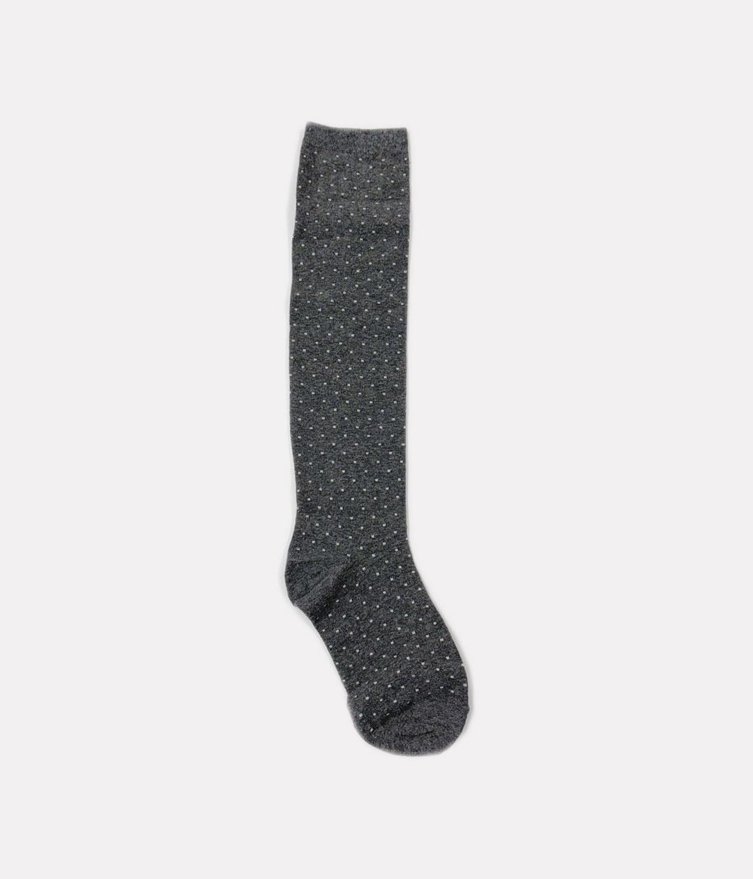mini dot knee socks