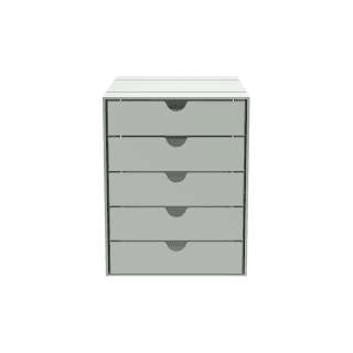 이노스 C4 수납장 / 서랍 5개 / 24.1cm x 33.4cm x 31.6cm, USM HALLER