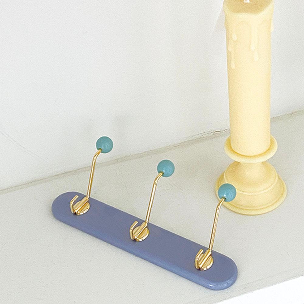 [DDWD]미니 빈티지 코트랙 자석 골드 3구-Blue