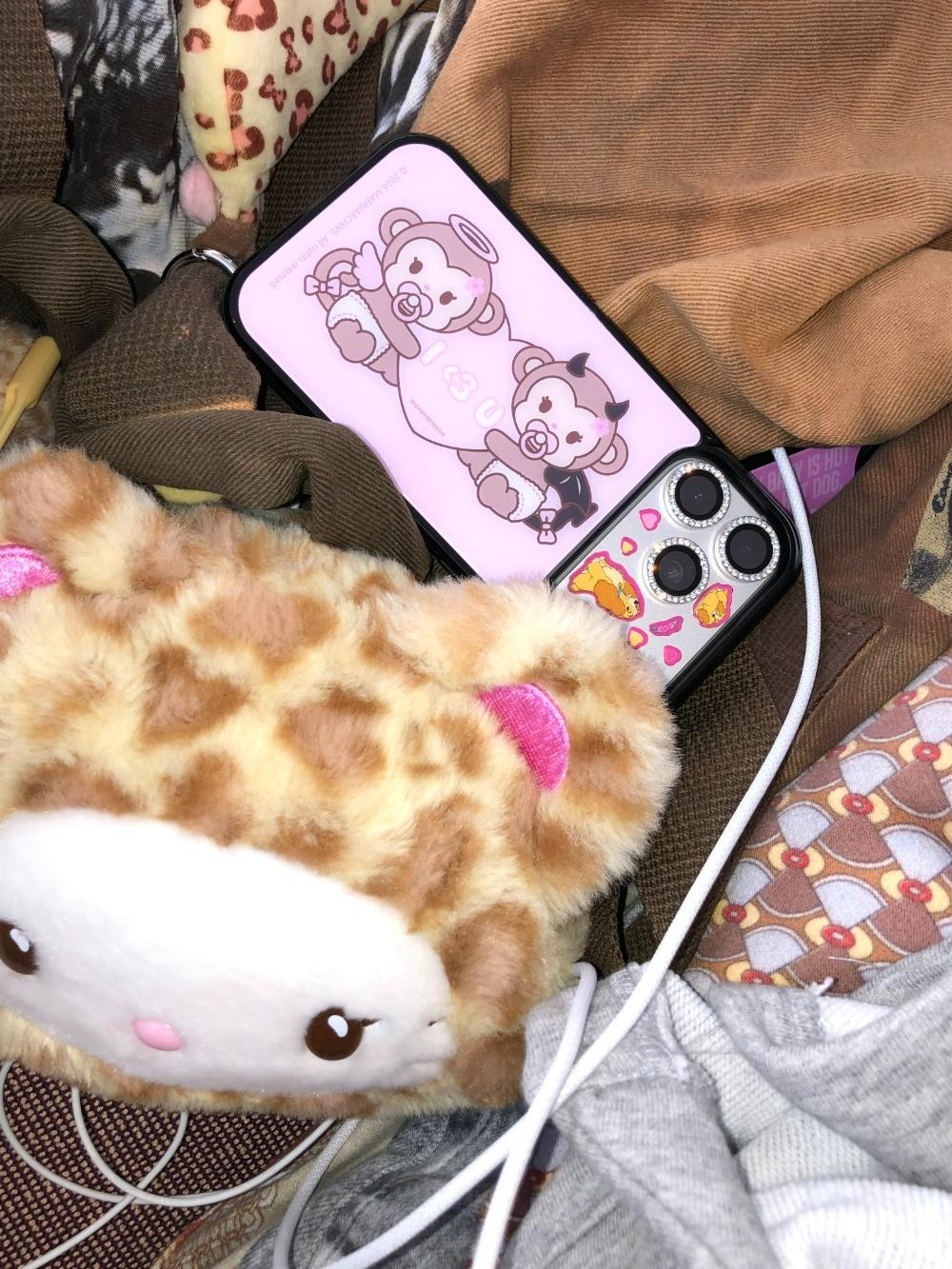 [오랑크루] angel devil babyrang glass case