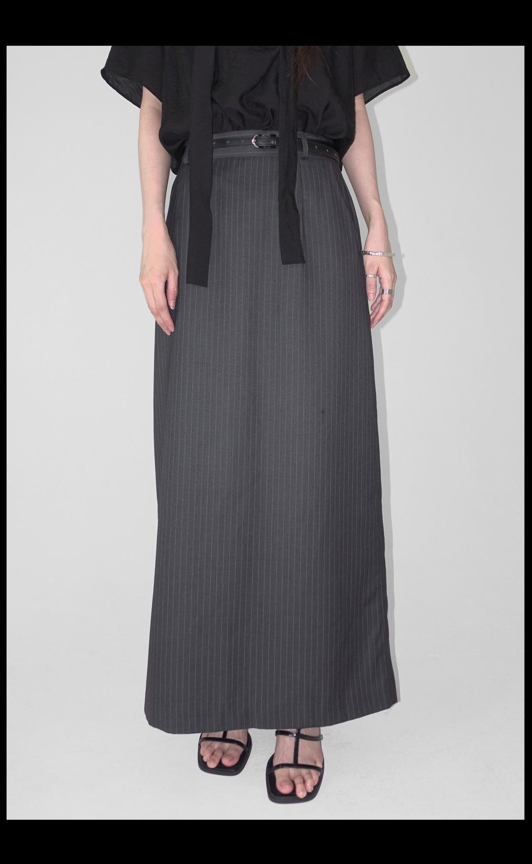 [7일 배송소요] 로쥬  롱 하객룩 스커트 -S,M