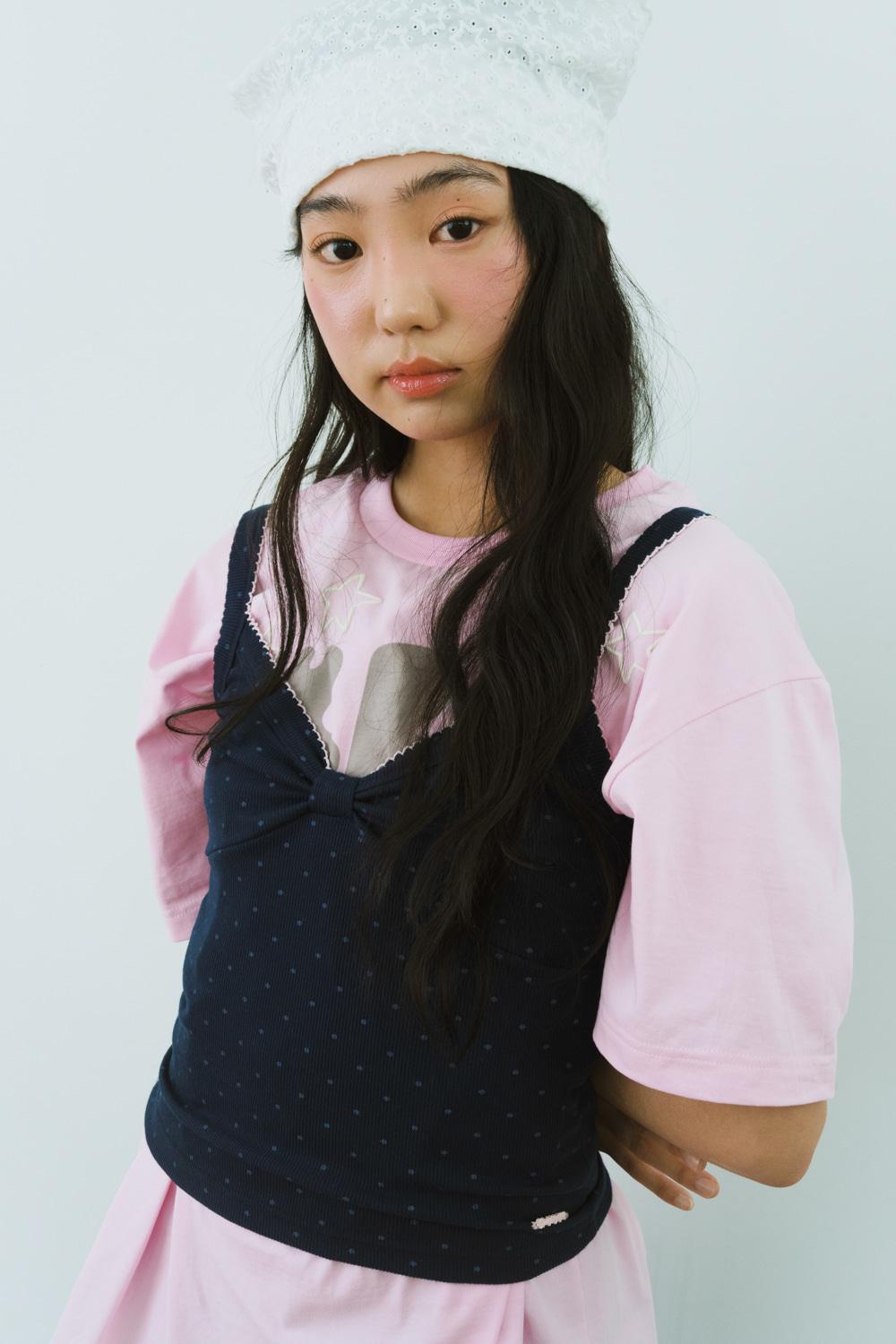 BOW DOT BUSTIER (NAVY)