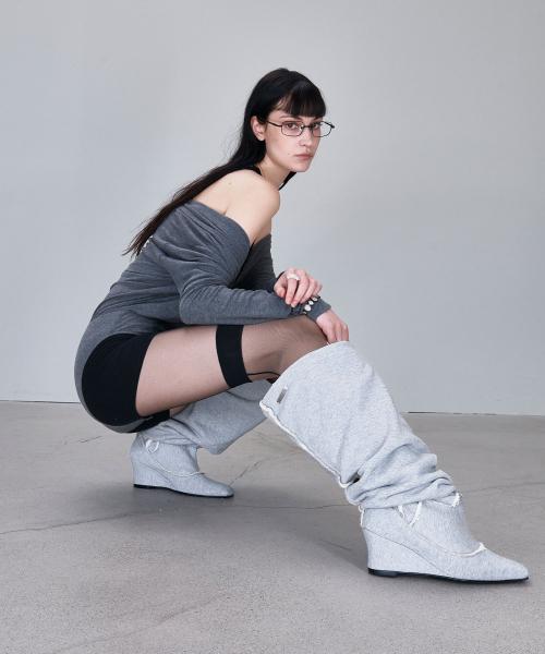 EFFY BOOTS (MELANGE GREY)