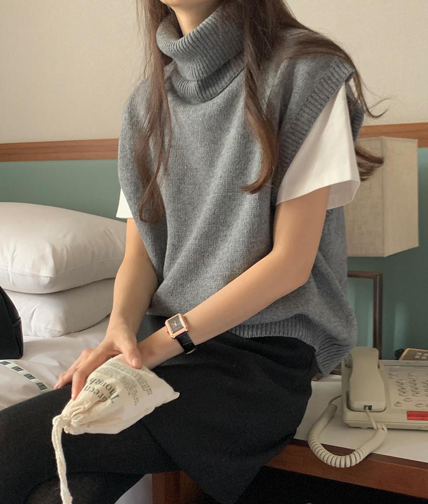 보니안 폴라 니트베스트 4color! / 니트베스트 니트조끼 겨울니트조끼 베이직니트조끼