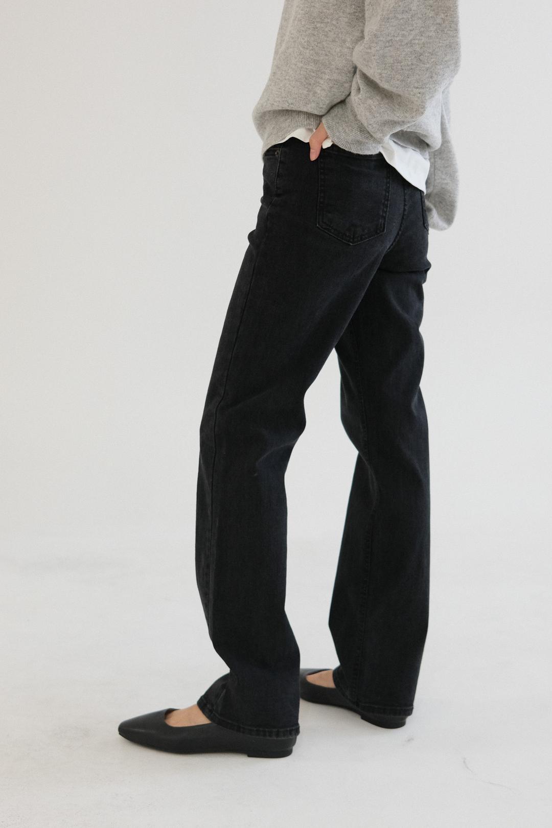 [SLOCO] Black straight jean (4size)