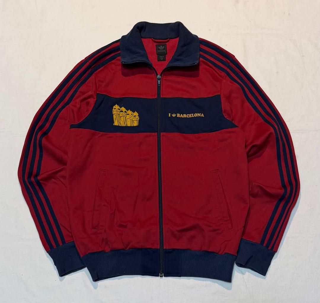 00s 아디다스 대장급 바르셀로나 버건디 트랙탑 져지 | 후루츠패밀리