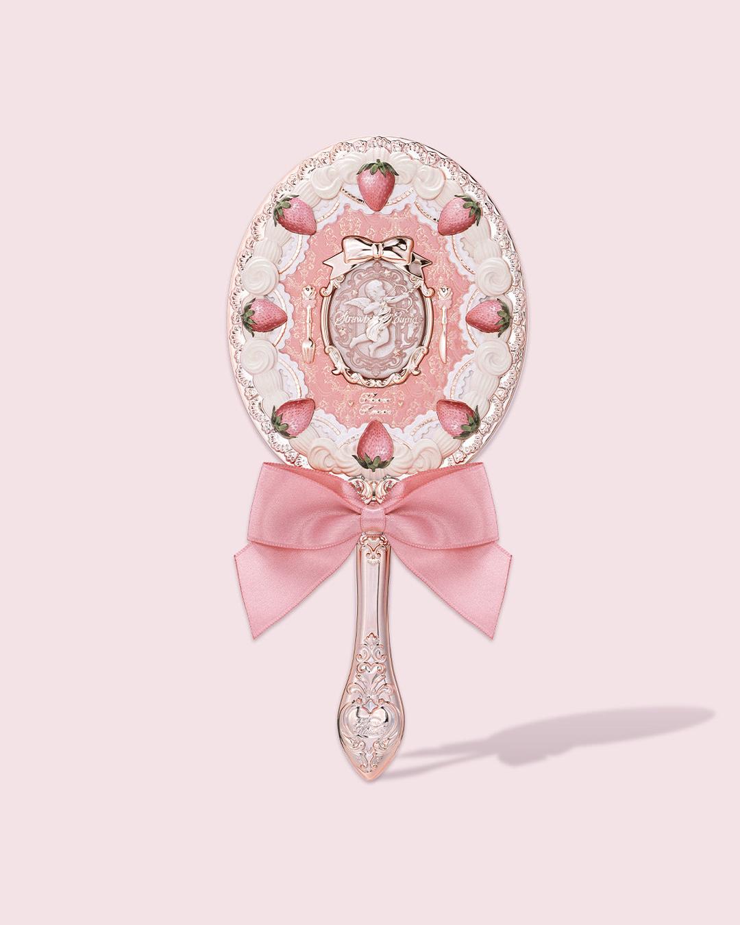 Strawberry Cupid Hand Mirror - Milky Pink