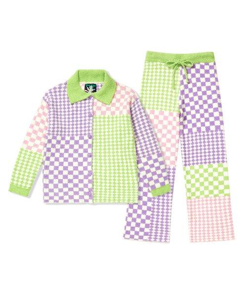 파자마 세트(롱) -  Grape Patchwork
