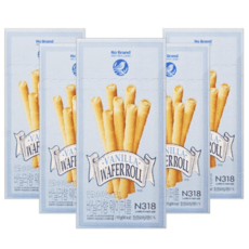노브랜드 바닐라향 웨이퍼롤 115g x 5개