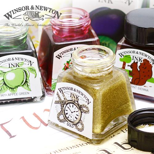 윈저&뉴튼 드로잉 & 캘리그라피 병잉크 14ml (딥펜전용)/색상선택