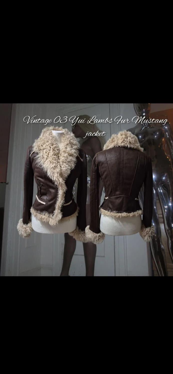 빈티지 브라운 양털 퍼 무스탕 | 후루츠패밀리
