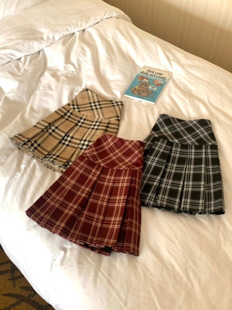 [ 🍓주문폭주🍓 ] cookie check skirt 🍪