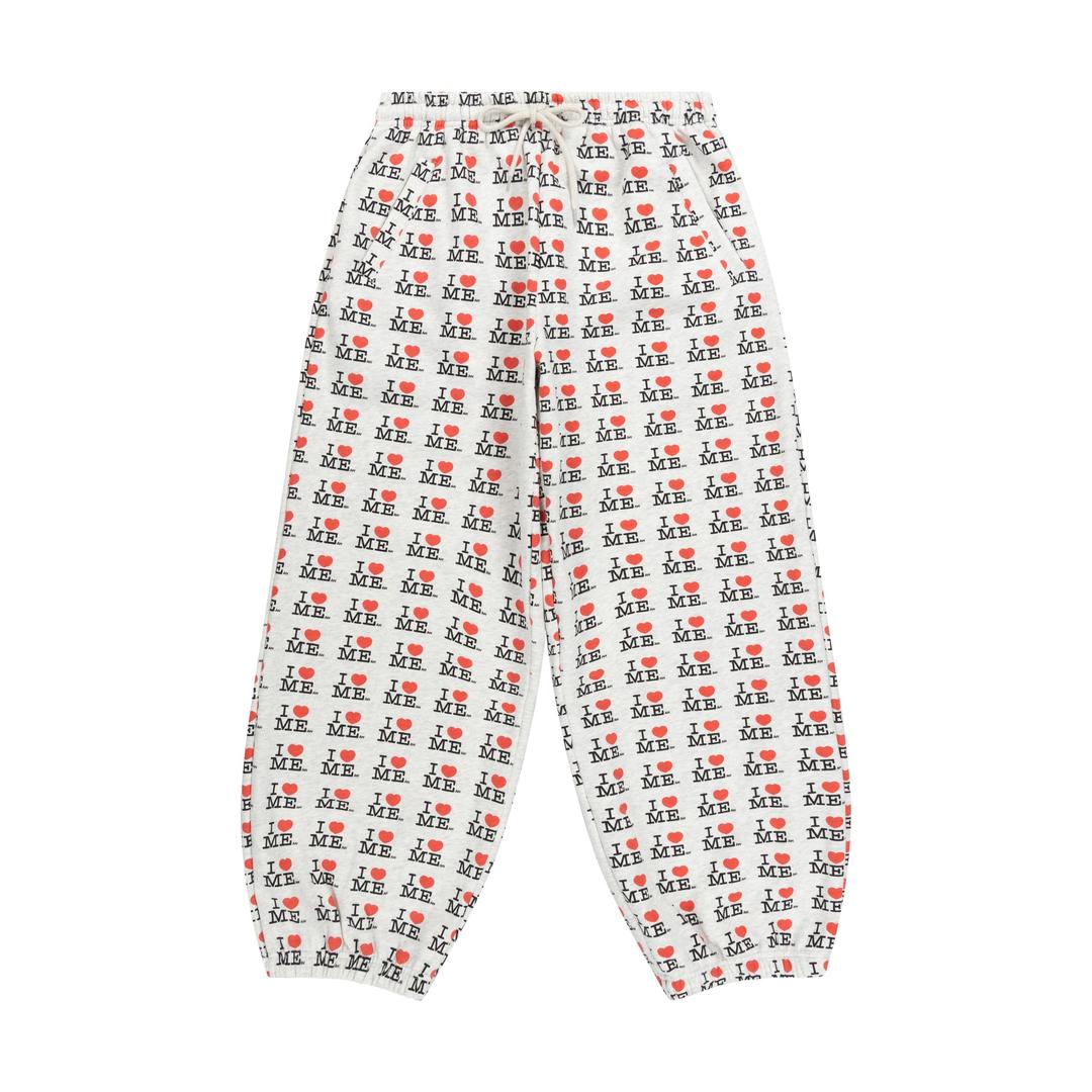 PRE ORDER- GREY I HEART ME JOGGERS - XS