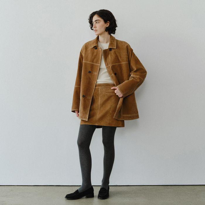 Suede mini skirt_2colors