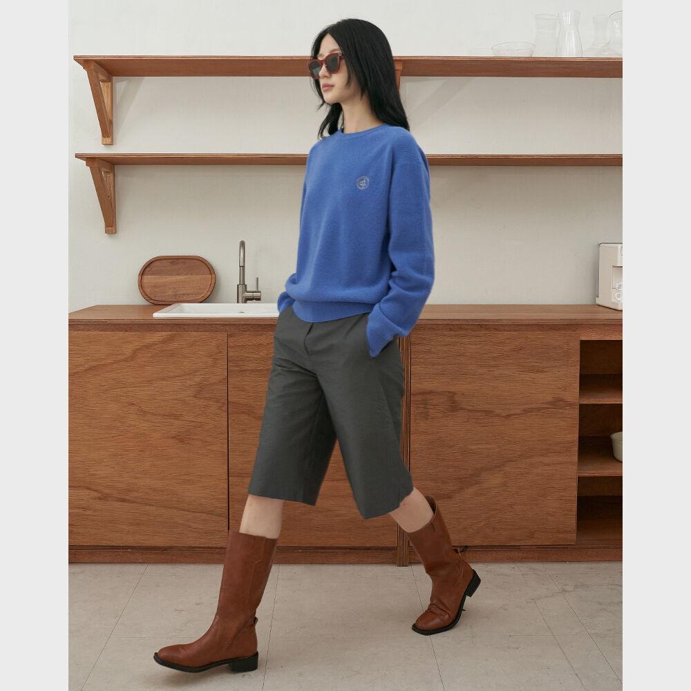 AGP 크루넥 울 니트(W) 블루