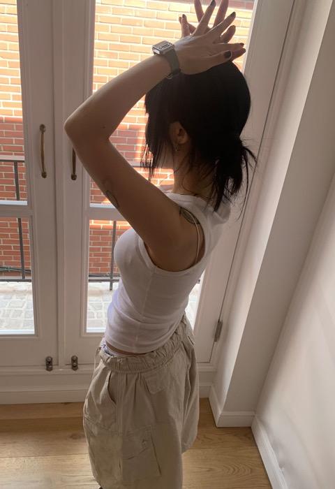 나의나인 rib sleeveless [4c]