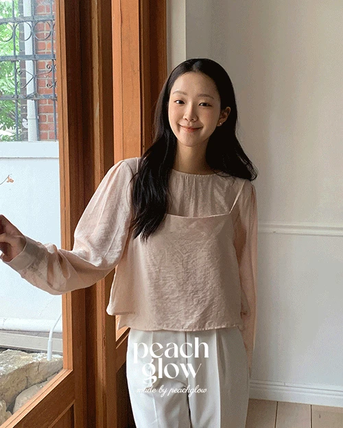 당일출고✨  [24FW 자체제작/ 가을신상🍂 ]  포앤 뷔스티에 레이어드 블라우스 (3color)