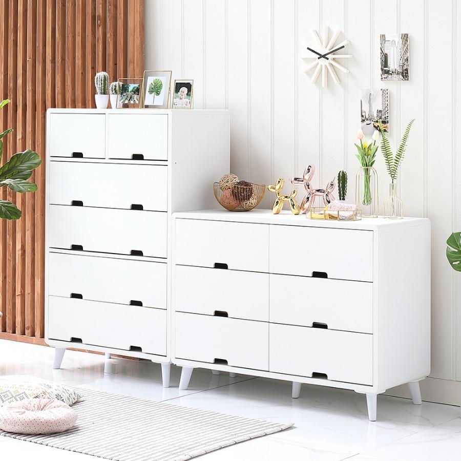 스칸디나비아 라인 5단 서랍장