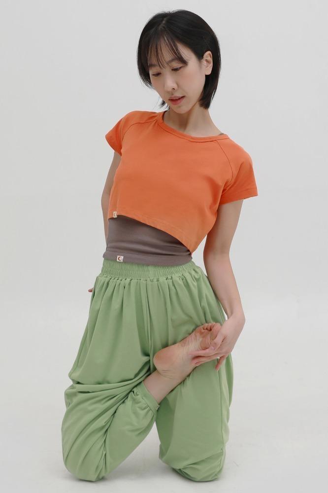 (1/16일 예약배송) Dhanura cover top [ orange ]