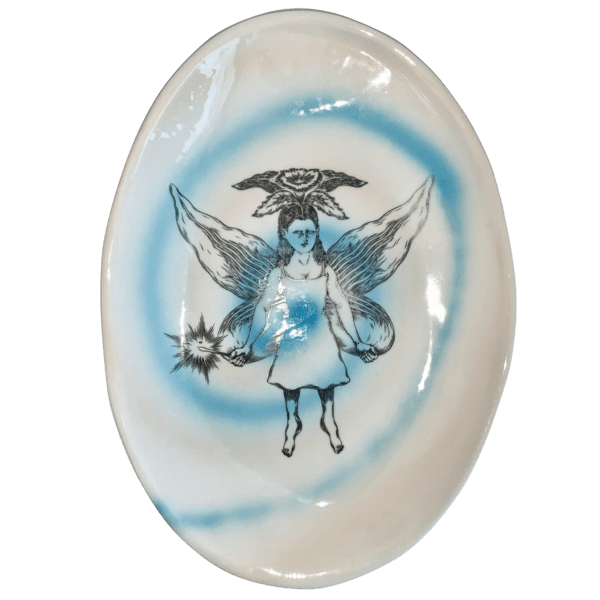 SWIRLING TINKERBELL DISH (B.P)