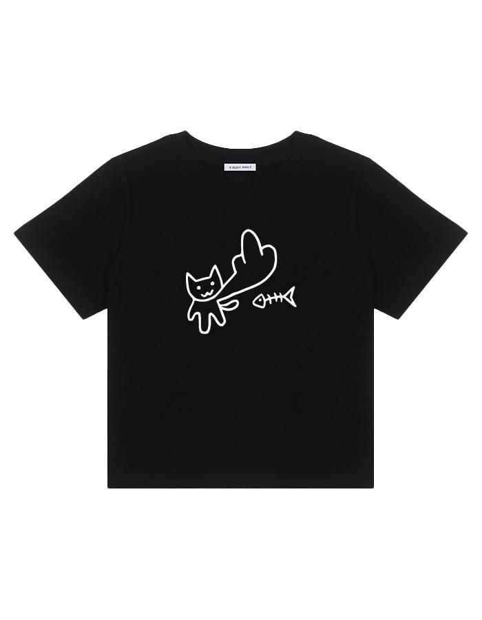 ARA CAT FISH CROP TEE 2 (2 COLOR)