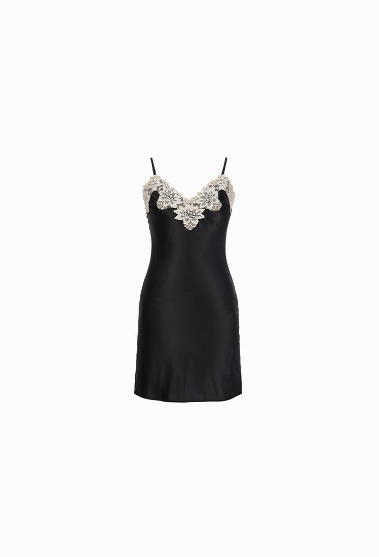 [GRACE SLIP] One-piece (Black)