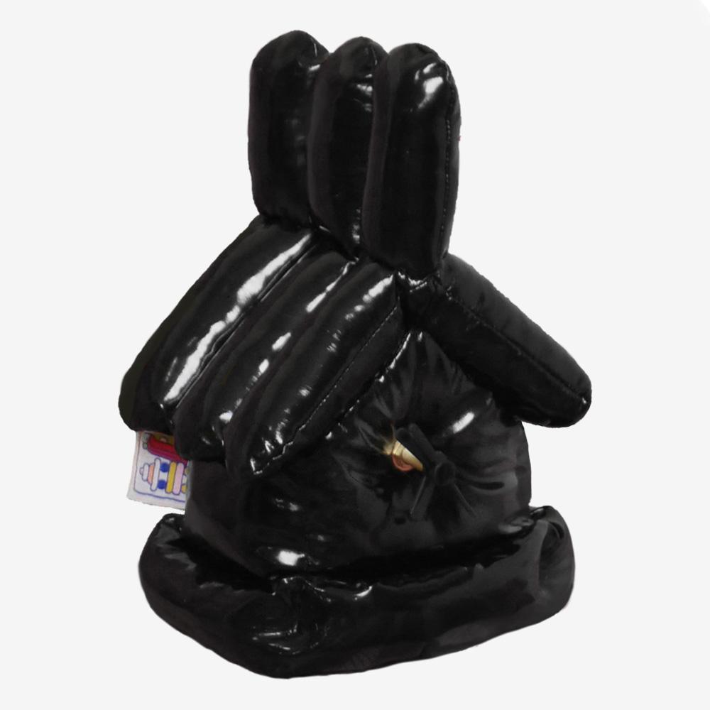 "Glossy Black Soft Sculpture House Clock”