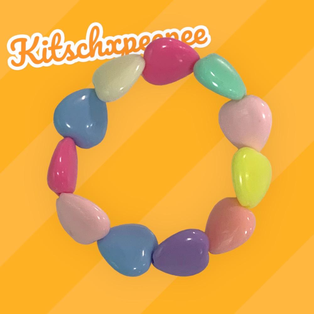 (키치앤피피) rainbow toy heart 팔찌