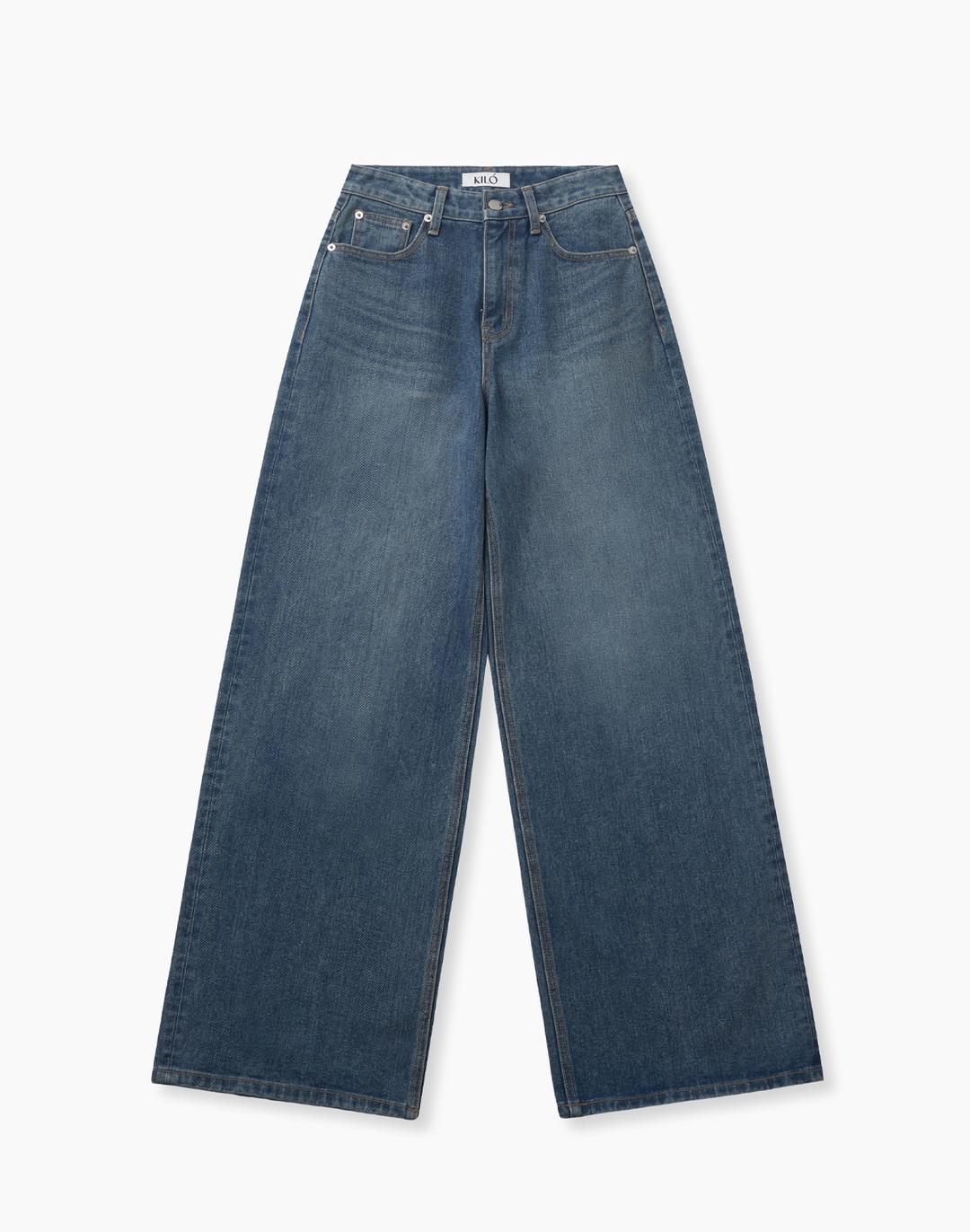 WIDE SAND JEANS (VINTAGE BLUE)