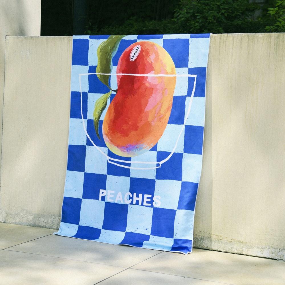 나인아워즈 샌드프리 비치타올 납작 복숭아