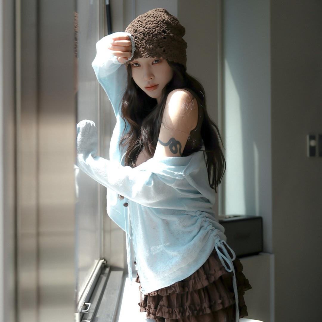 [살안타템/5color]레가트 썸머 린넨 후드집업