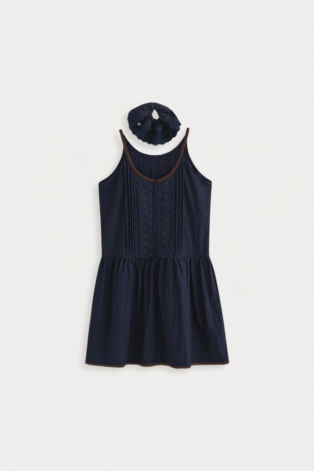 [스크런치 SET] 보헤미안 원피스_Moon Navy